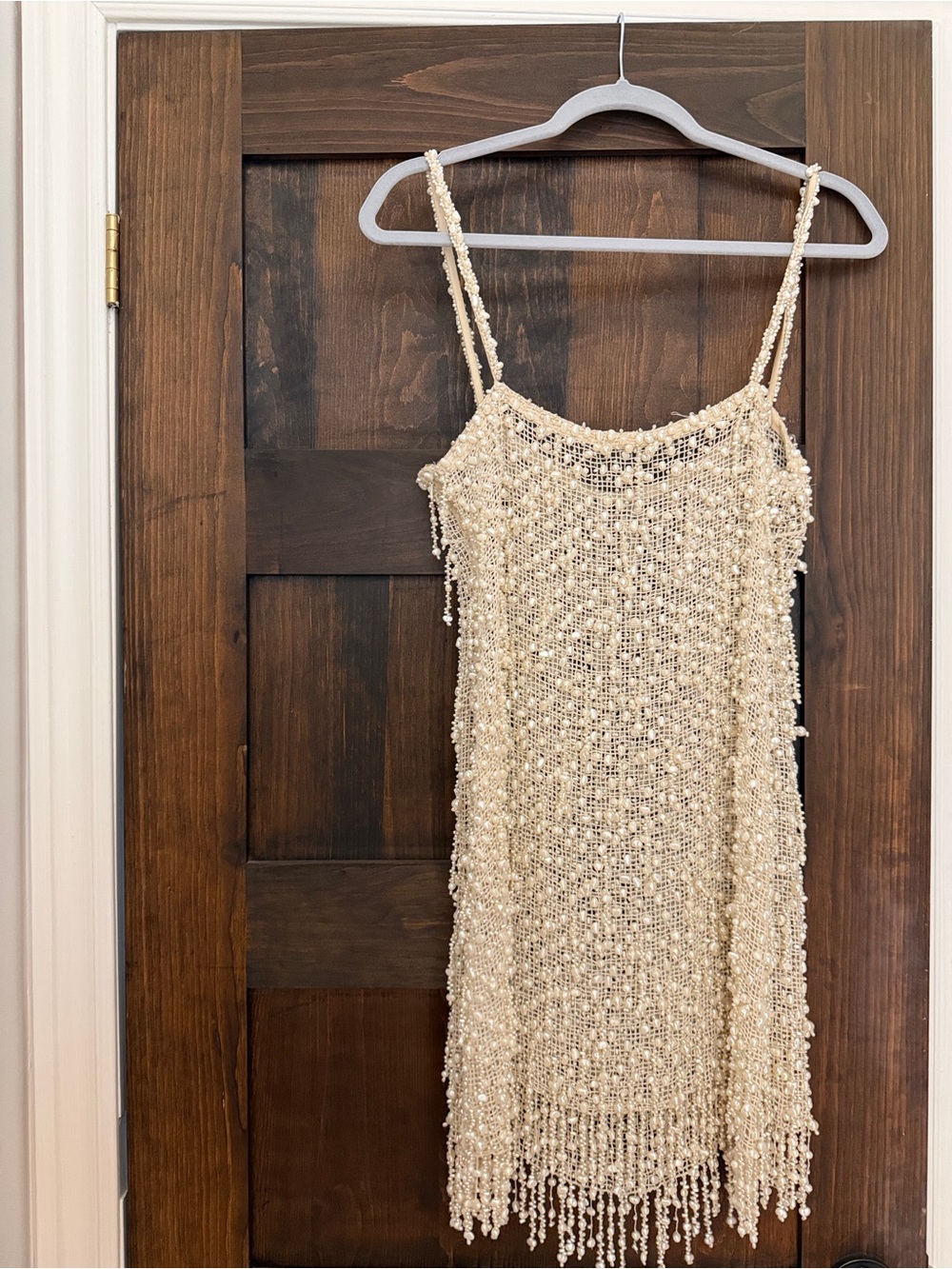 cult gaia Off-White Beaded Sandara Mini Dress - Picture 2 of 6